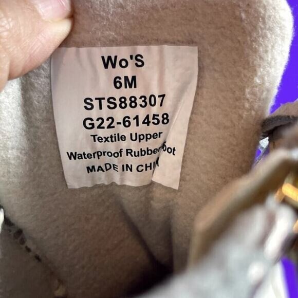 Sperry Top-Sider Cream Waterproof Duck Boots Women's Shoe Size 6-NEW - Picture 8 of 8